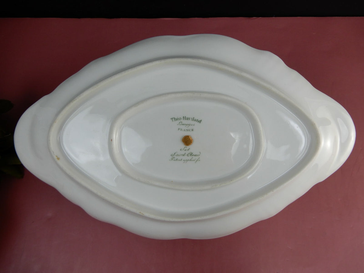 Theo Haviland Limoges France Porcelain Gravy Boat Saint Cloud