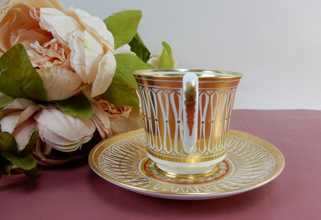 Vintage Royal Chelsea Cathedral Pattern England Cup & Saucer
