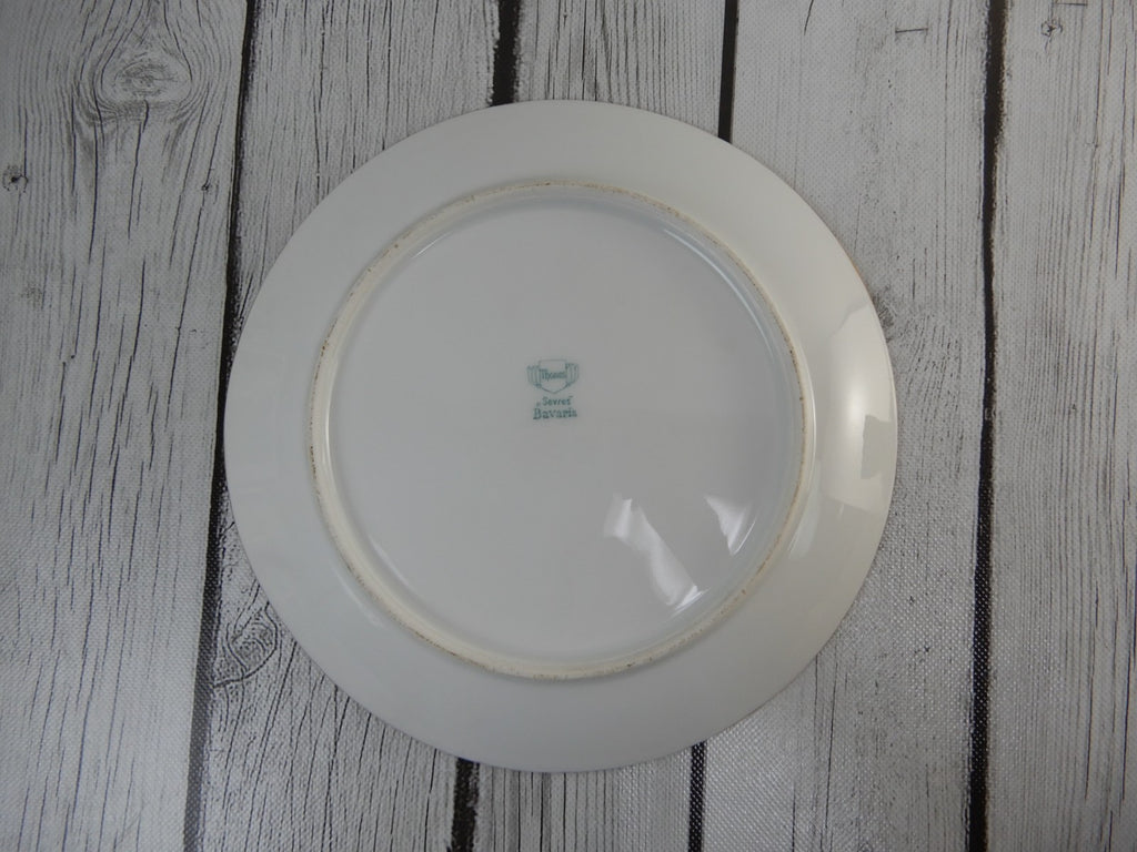 Vintage Thomas Serves Bavaria Hand-Painted Sea Shell Signed 8-1/2" Plate