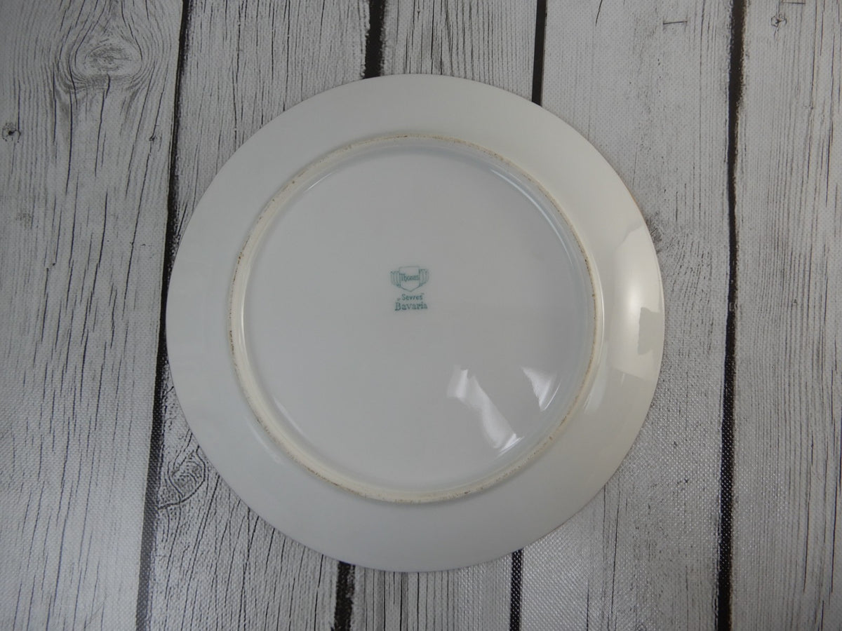 Vintage Thomas Serves Bavaria Hand-Painted Sea Shell Signed 8-1/2" Plate