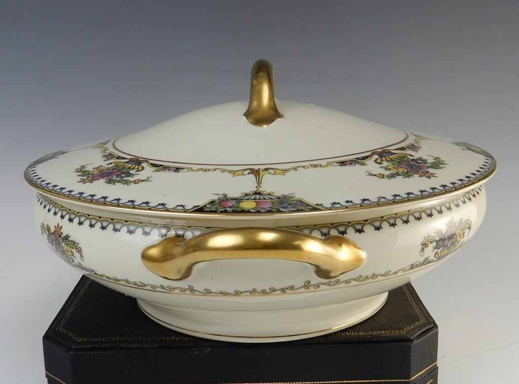 Vintage 1920 Noritake China Ivory "Colonade" Round Vegetable Serving Bowl