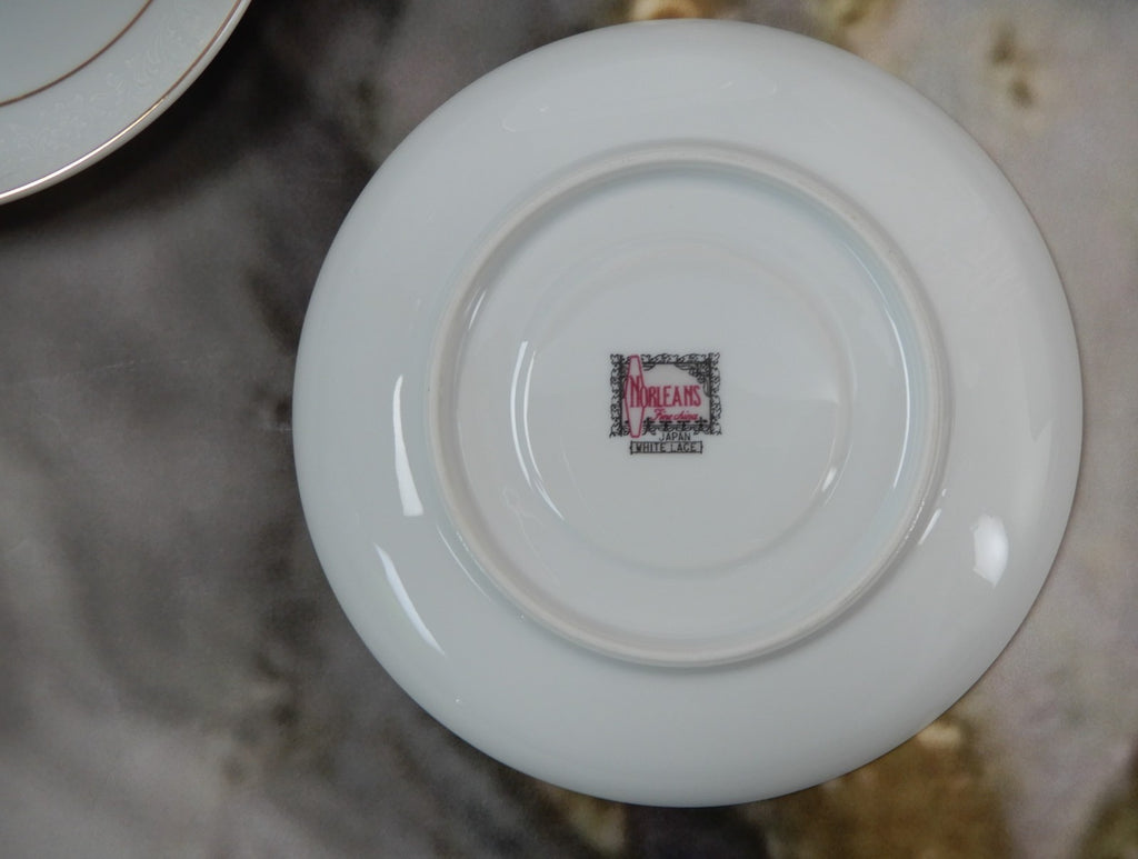 20 Pieces 6-Piece 4 Place Norleans fine china "White Lace" Made in Japan