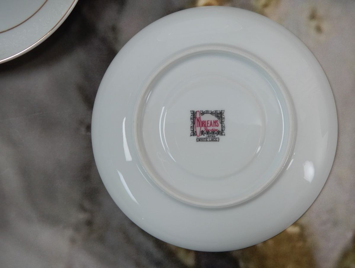 20 Pieces 6-Piece 4 Place Norleans fine china "White Lace" Made in Japan