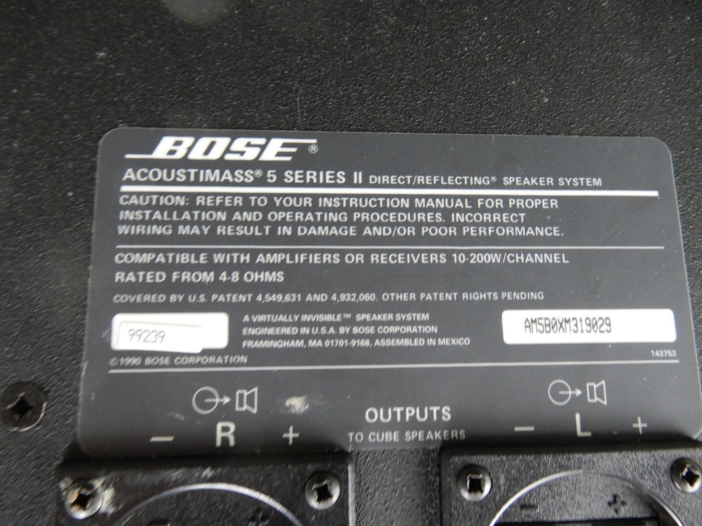 Bose Acoustimass 5 Series II Direct Reflecting Bass Module Speaker Subwoofer