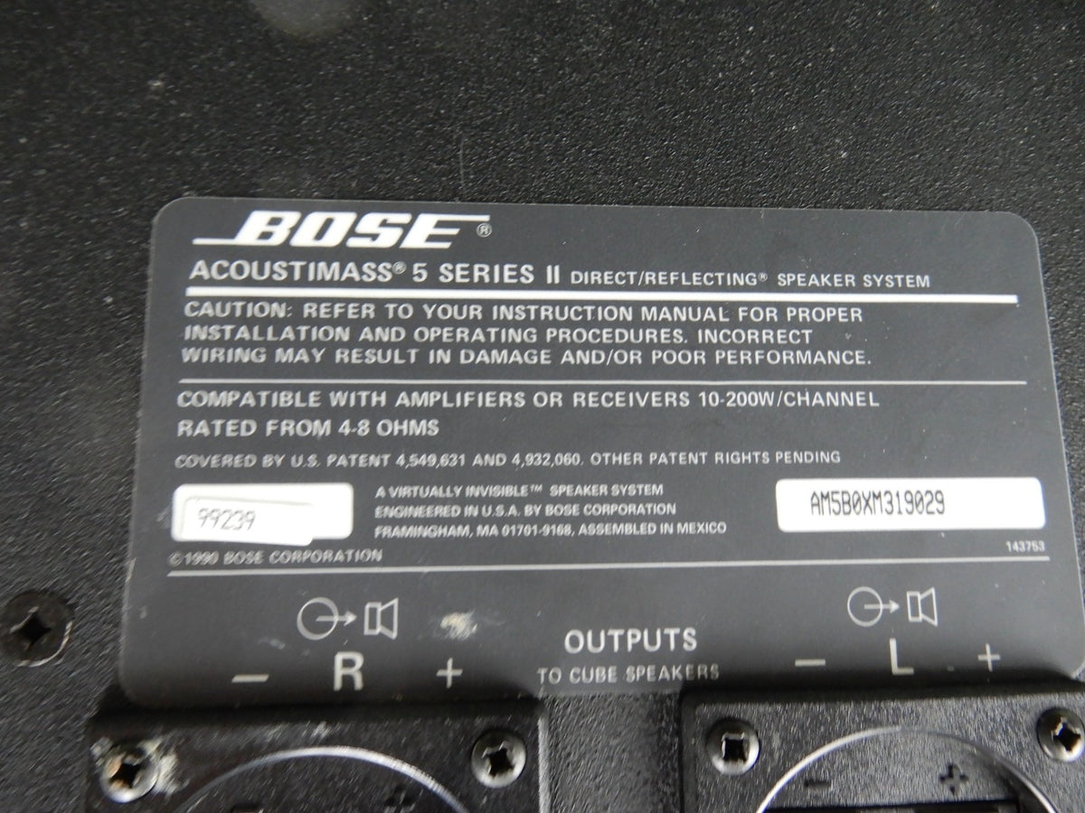 Bose Acoustimass 5 Series II Direct Reflecting Bass Module Speaker Subwoofer