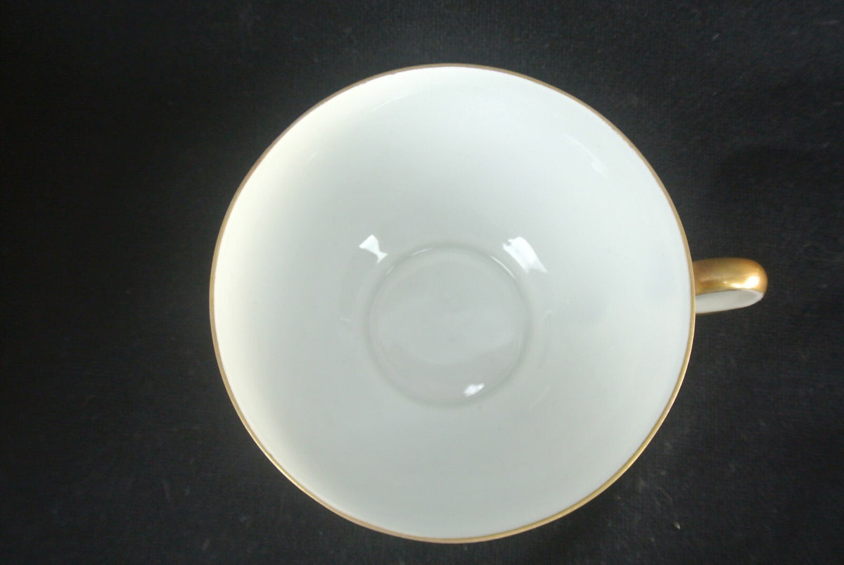 Vtg Edelstein Bavaria Teacup And Saucer Gold And Black Trim Set Of 3