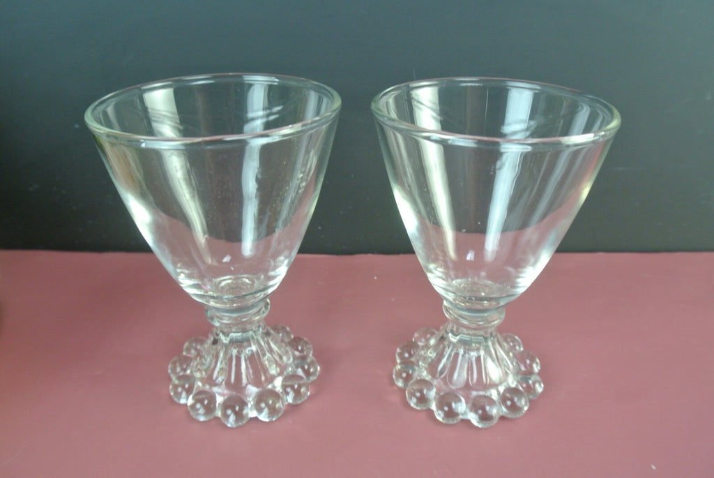 Vintage Anchor Hocking Boopie Hobnail Juice Glasses Set Of 4