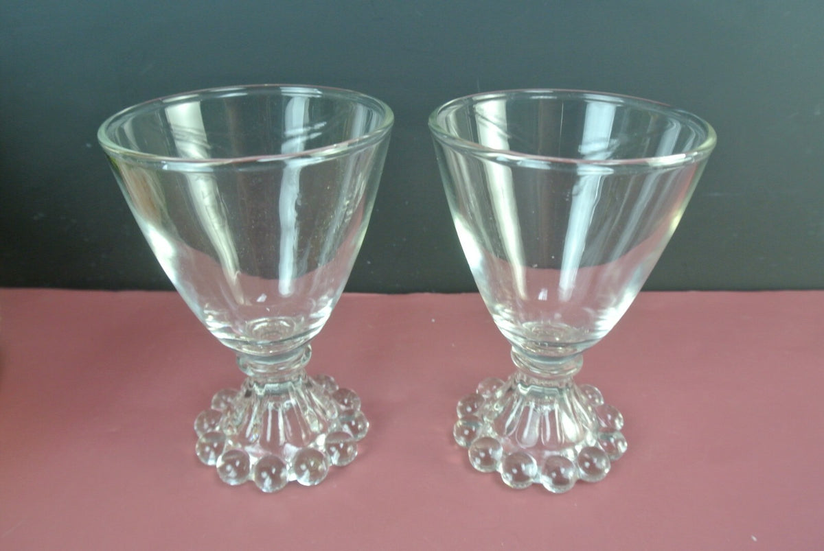 Vintage Anchor Hocking Boopie Hobnail Juice Glasses Set Of 4