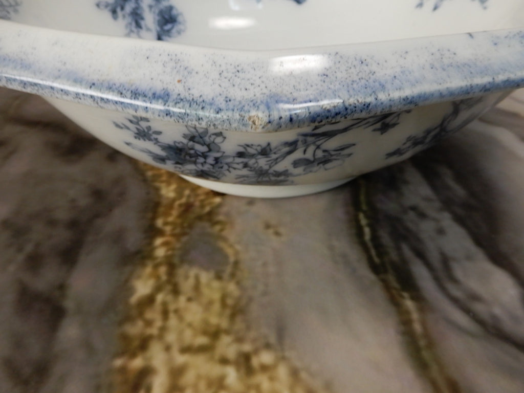 Antique WH Grindley Transferware Ironstone Wash Basin Bowl "Doreen Pattern"