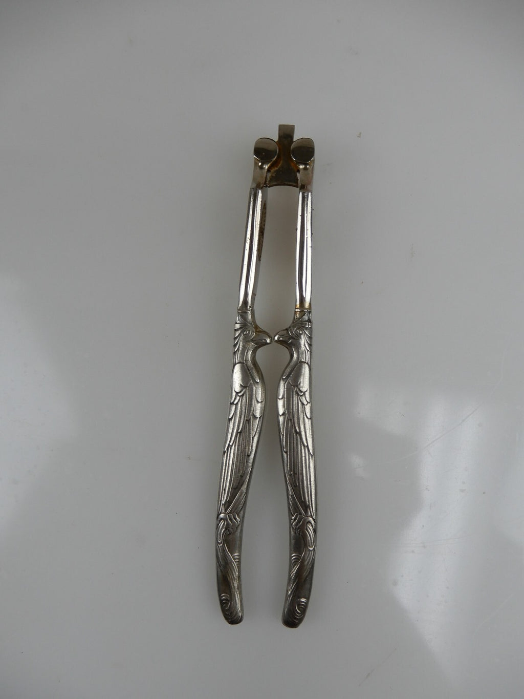 Stoeker Germany Nut Cracker Eagle Handles 1920 Chromed Steel  Old kitchen Tool