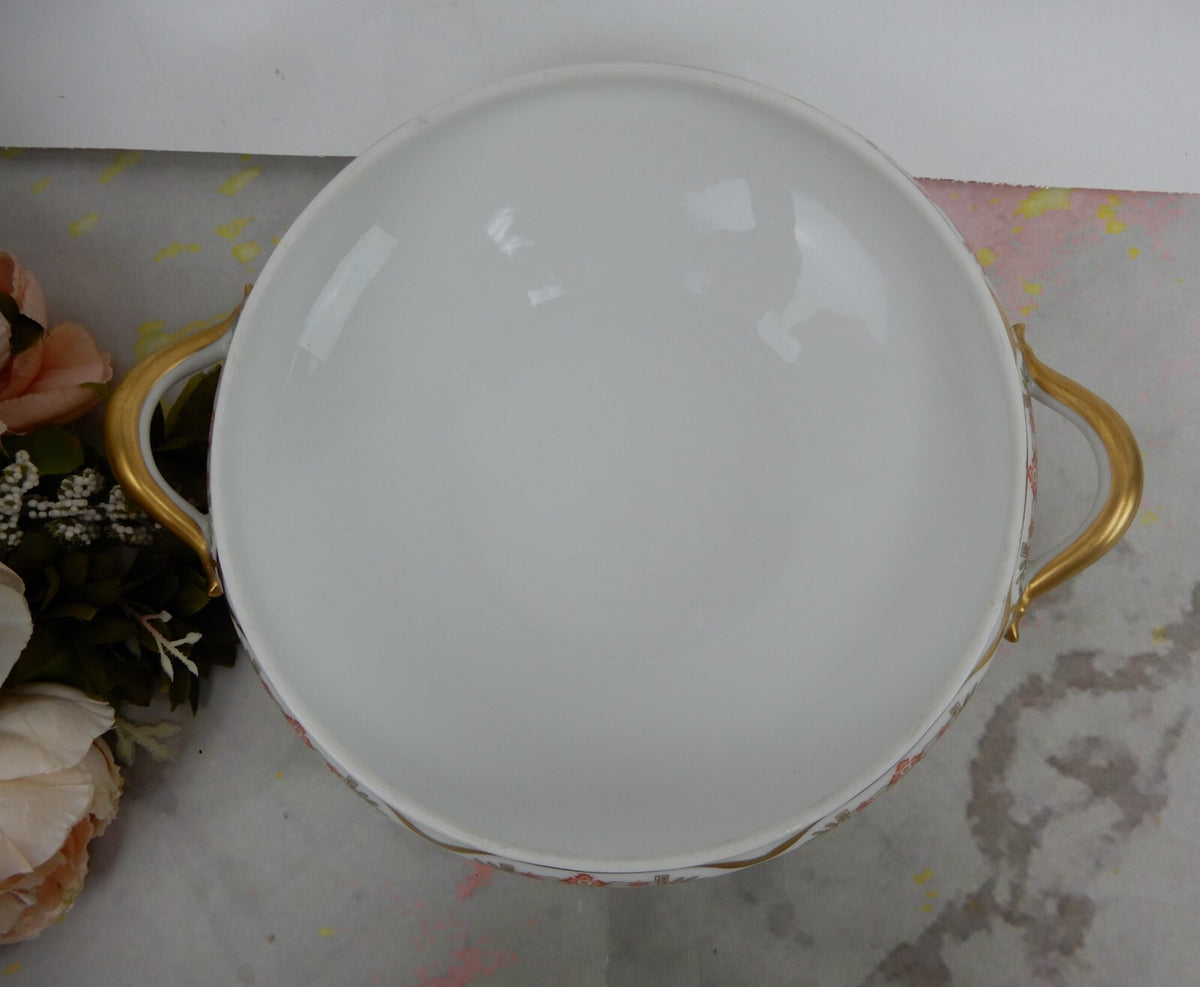 Vintage Haviland Limoges Schleiger 580 Pattern Lidded Vegetable Bowl