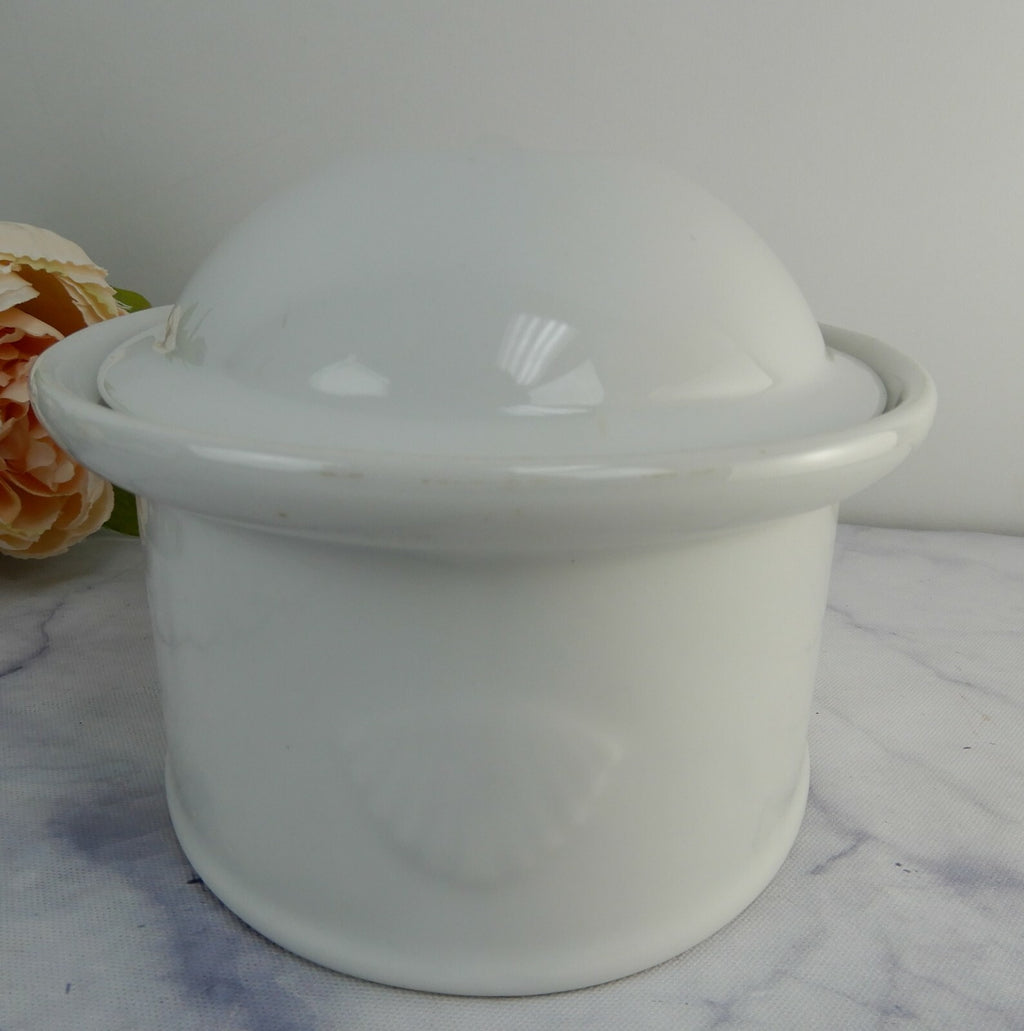 Vintage Pillivuyt Culinary White Oval Lidded Casserole Made In France