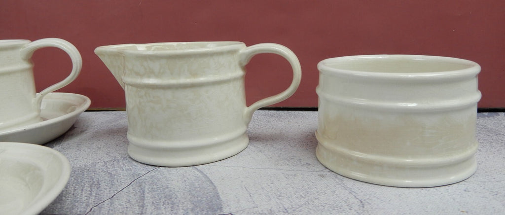 Vtg Portmeirion Meridian Series Mugs,Saucers,Creamer &Sugar Bowl Made in England