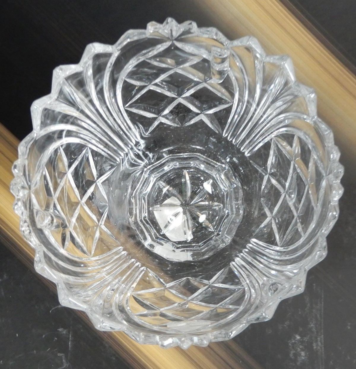 Vintage Fifth Avenue Crystal Wellington Covered Candy Dish 24% Lead Crystal