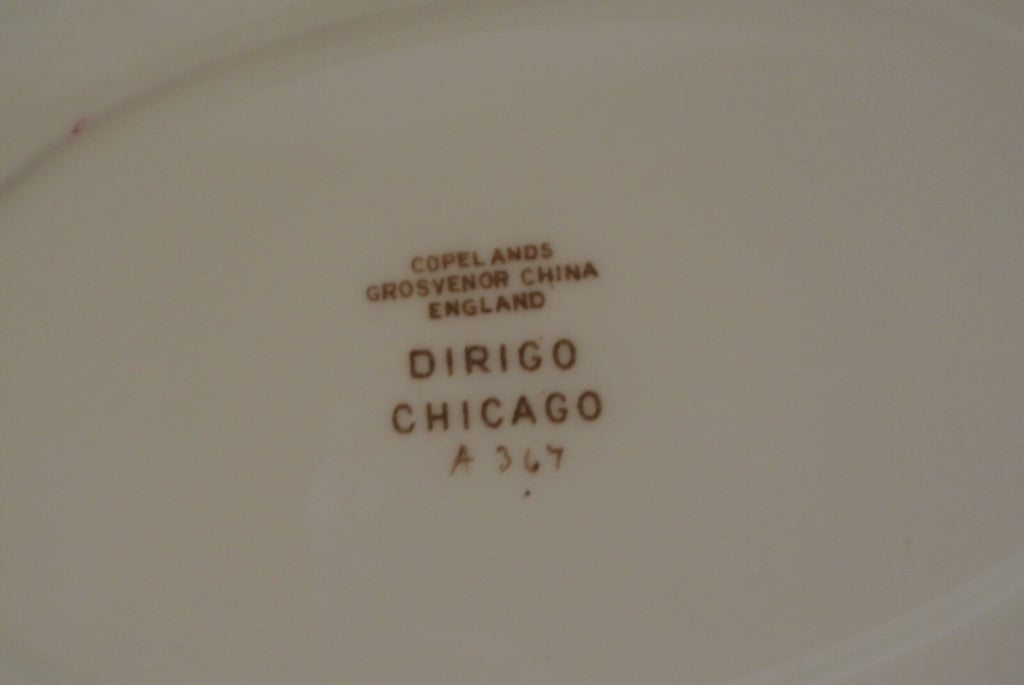 Copelands Grosvenor China Dirigo Chicago Oval Vegetable Bowl