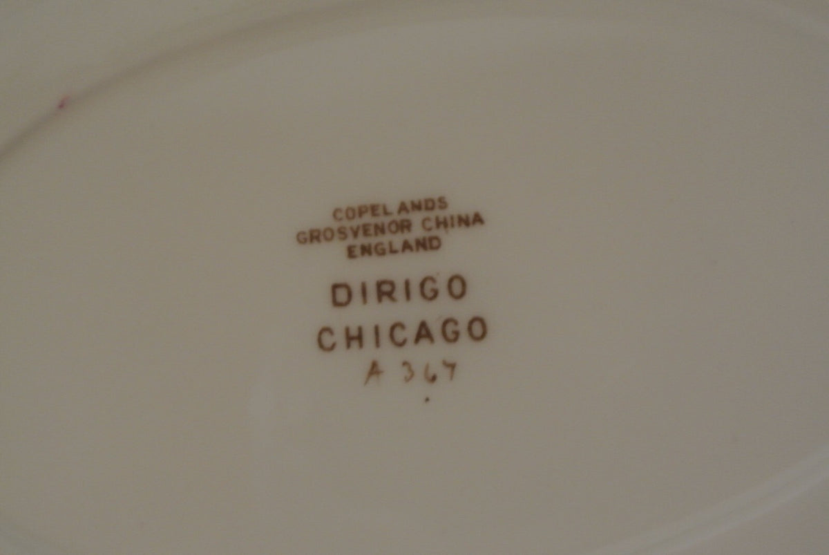 Copelands Grosvenor China Dirigo Chicago Oval Vegetable Bowl