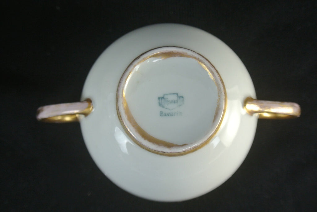 Mismatched Set Of 3 Thomas Bavaria Two Handle Cup And Haviland Limoges Saucers