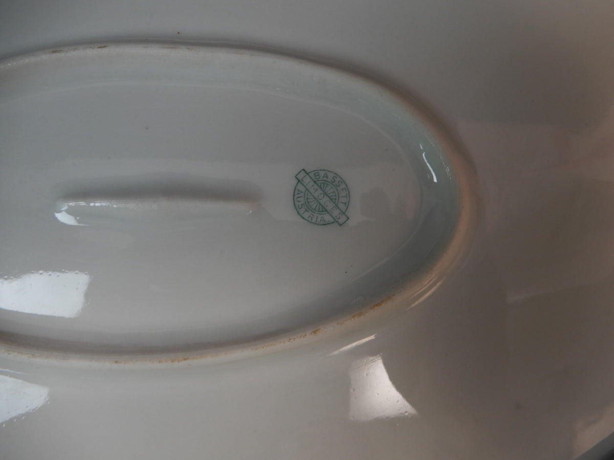Vintage Bassett Limoges Austria "5789" Pattern Set of Two Platters
