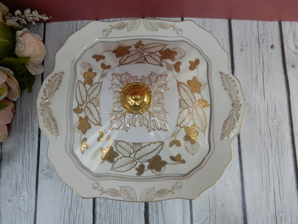 Anniversary Craftsman China Square Covered Vegetable Bowl Patten # 178