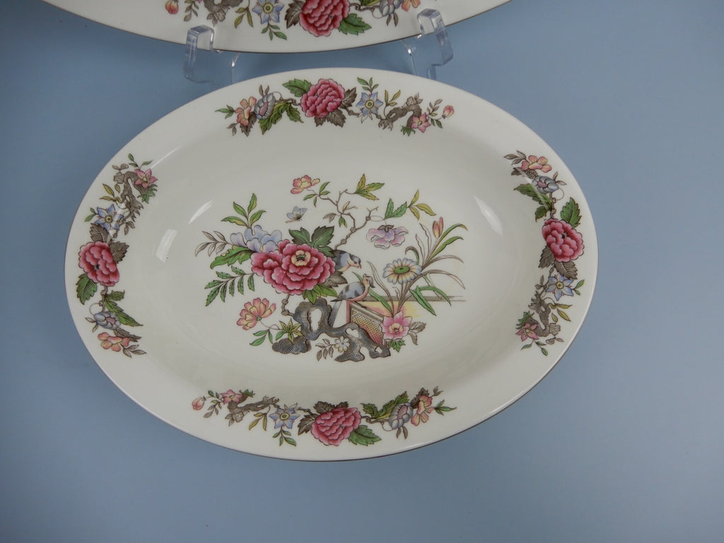 Vintage Wedgwood "Cathay" Pattern~ Platter and Oval Vegetable Bowl