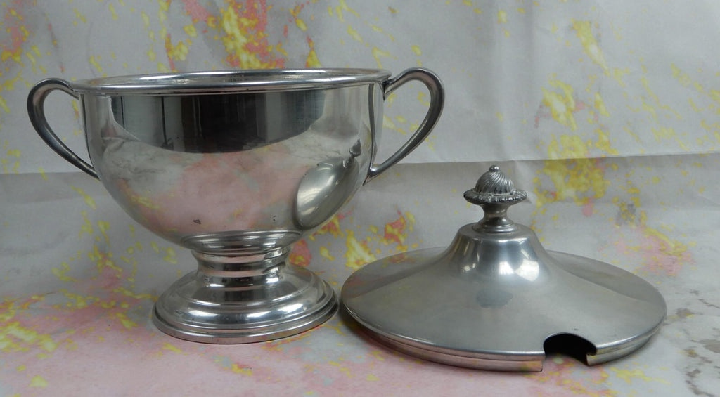 Vintage Boardman Colonial Pewter Tureen/Grog Bowl W/Lid No Ladle