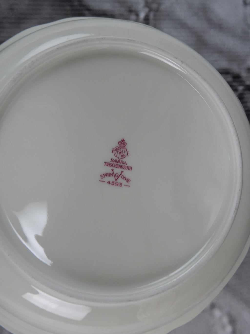 Vintage Set of 3 Pc. 2 Platters One Vegetable Bowl Tirschenreuth Springtime