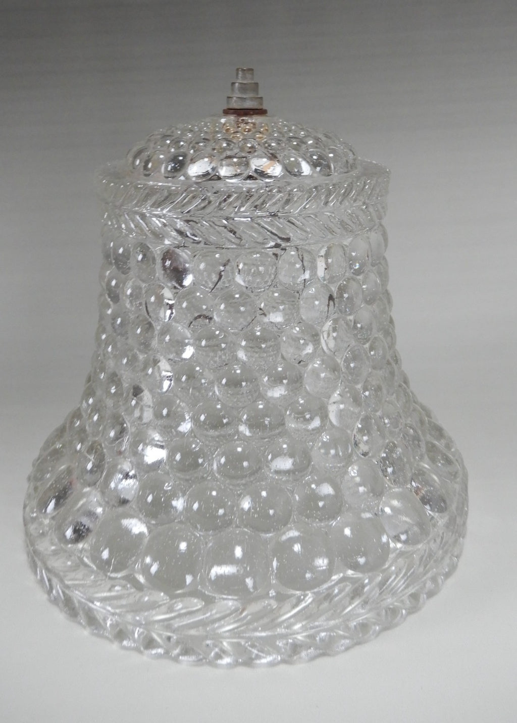Bubbles Clear Glass Lamp Light Fixture Shade Hobnail w/Light Bulb Clip Adapter