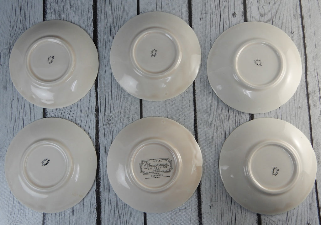 Vintage Connoisseur Collection Gien Deauville 21 Piece Coffee Set Made in France