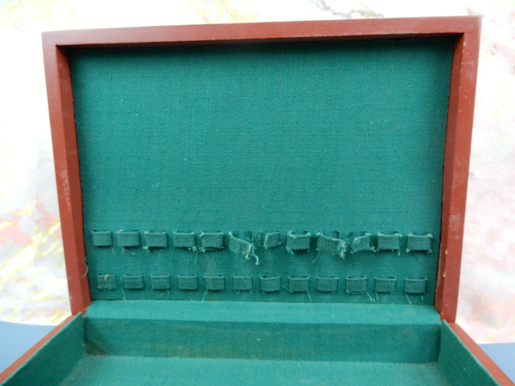 Vintage IS Chest Silverware Flatware Storage Wood Box /Chest That Needs Repair