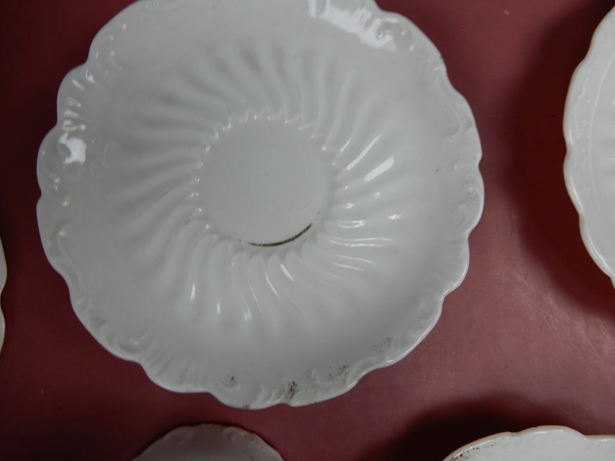 Vintage Set of 5 Demitasse Cup and Saucer No mark of Manufacturer