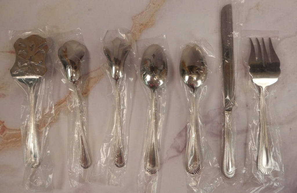 RSVP 18/10 Stainless Flatware Aldridge Wimberly 7 Service Pieces