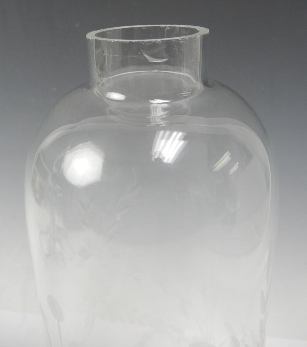 Vintage Crystal Regency Table Lamp W/Hanging Prisms 18-3/4" Tall