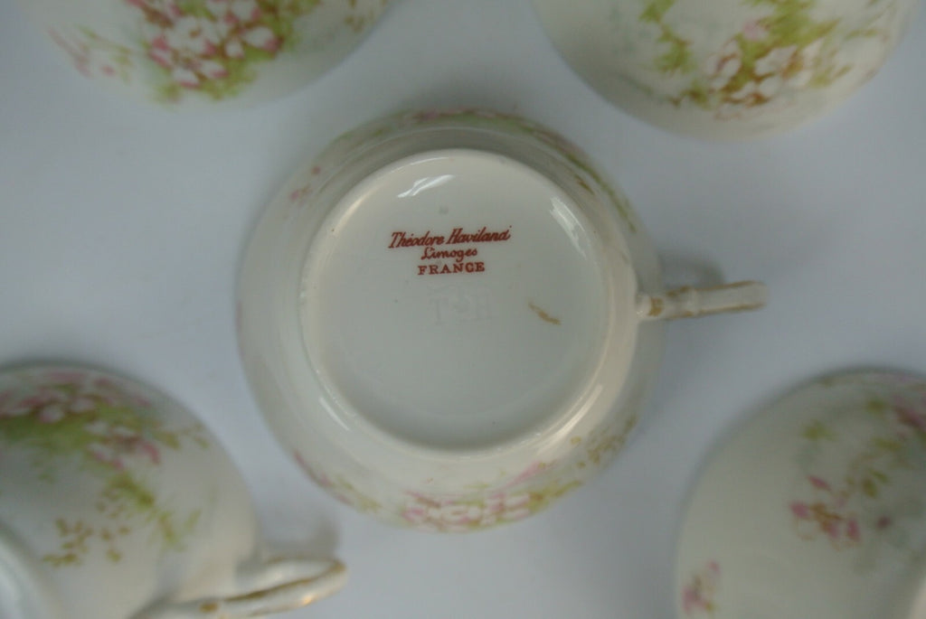 Theodore Haviland Limoges France Set of 5~ Cups No Saucers