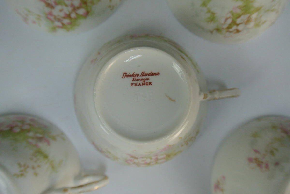 Theodore Haviland Limoges France Set of 5~ Cups No Saucers