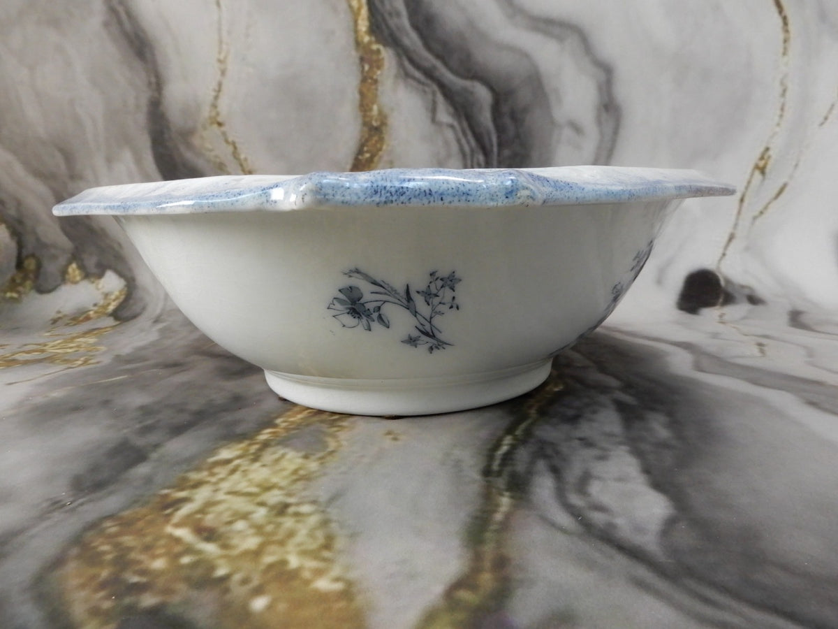 Antique WH Grindley Transferware Ironstone Wash Basin Bowl "Doreen Pattern"