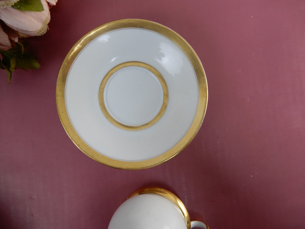 Vintage Old Paris Chocolate Cup & Saucer