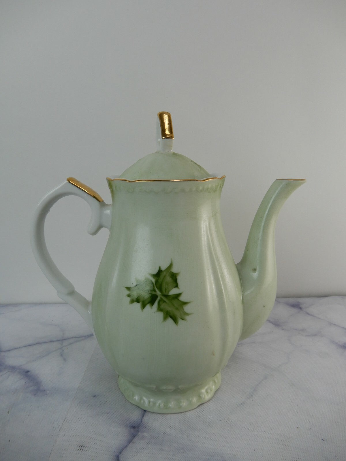 Vintage Hand Painted Hollies Coffee Pot Made in Japan XP-4B