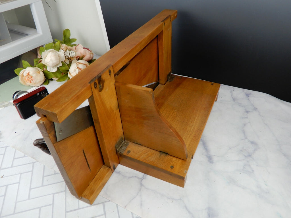 Antique Jacobs Bros. Meat Slicer w/ Stand Home Decor