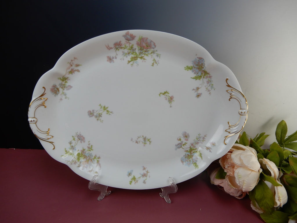 Theodore Haviland Limoges Schleiger 79 ~  16", 13-3/8" Platters, Relish Dish
