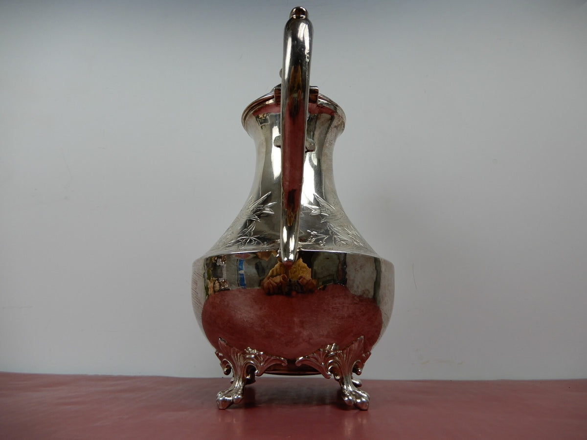 Vintage Atkinson Bros Series 9021 Model #2253 Silver-Plated Pitcher