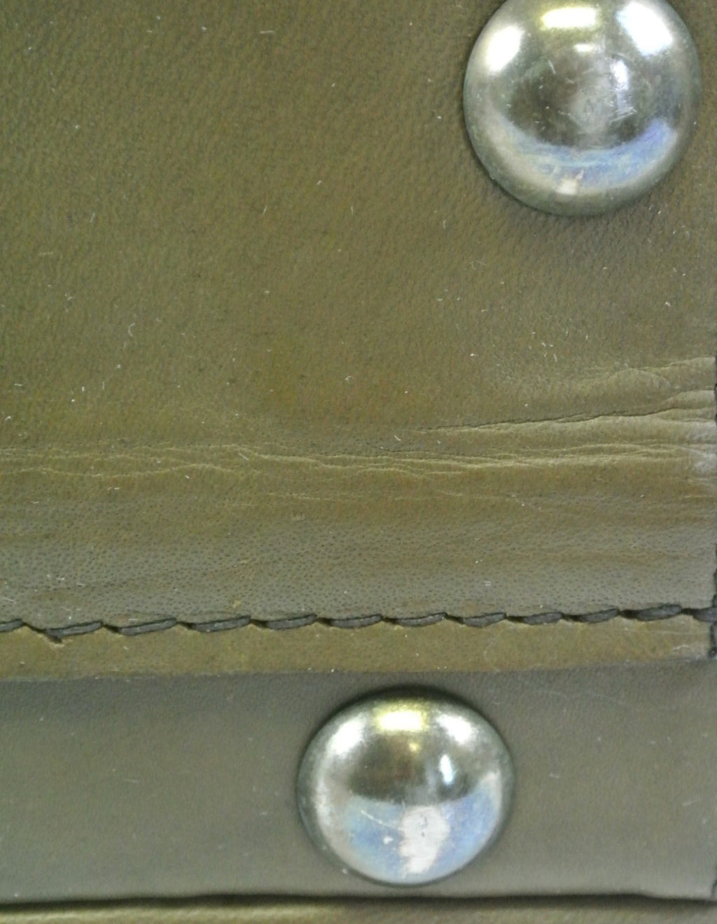 Original 1940s 1950s Vintage Light Brown Leather Luggage Suitcase