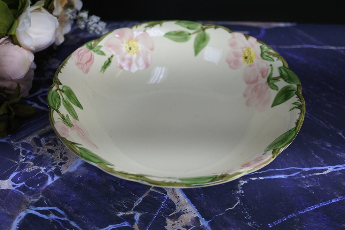 Franciscan Ware Floral Oval Serving Bowl Made In CA 9"