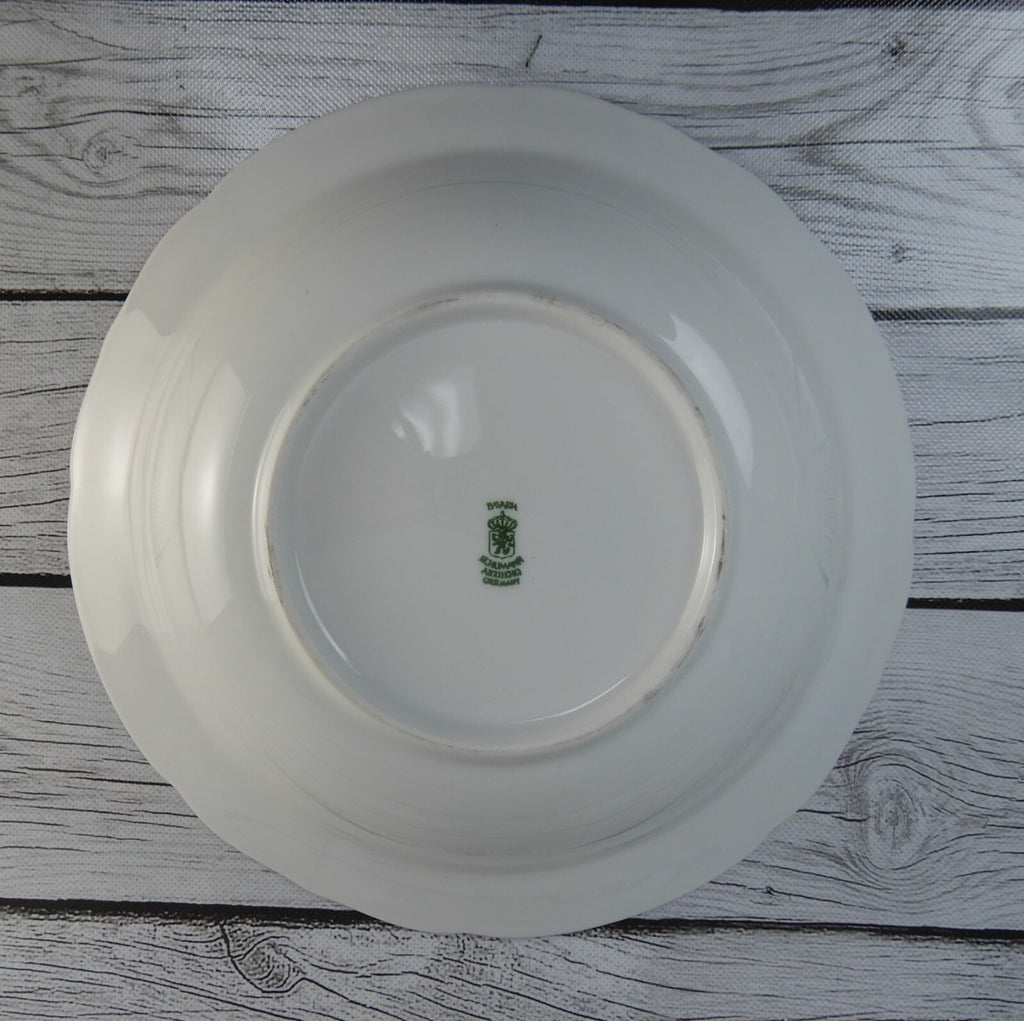 Vintage Schumann Arzberg Germany Bavaria Pink Floral Pink Rim Vegetable Bowl