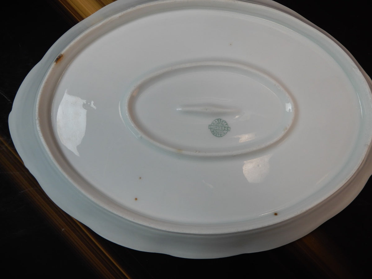 Vintage Bassett Limoges Austria "5789" Pattern Set of Two Platters
