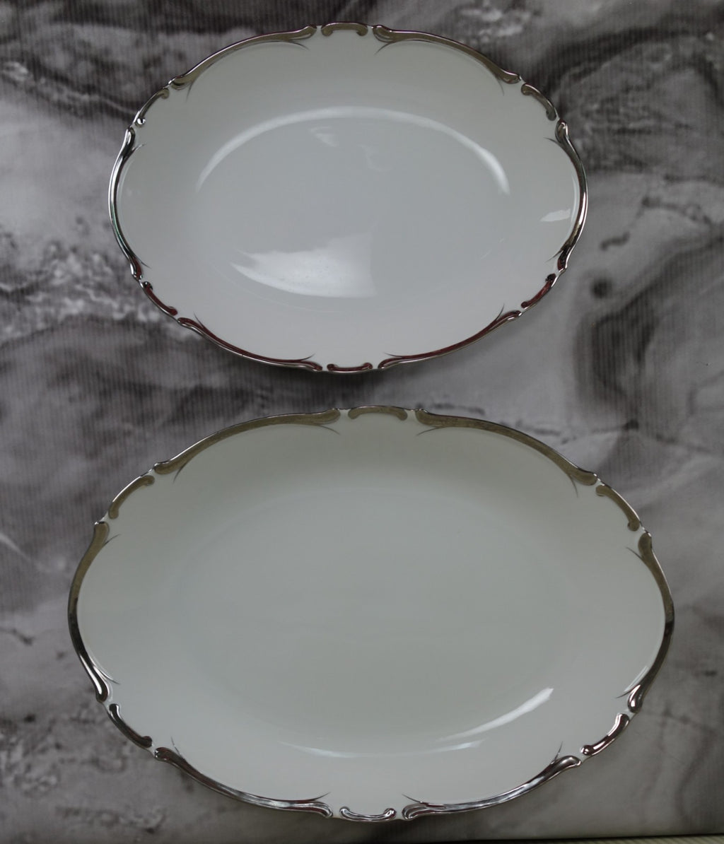 Harmony House "Starlight" Made in Japan~Two Platters and One Oval Vegetable Bowl