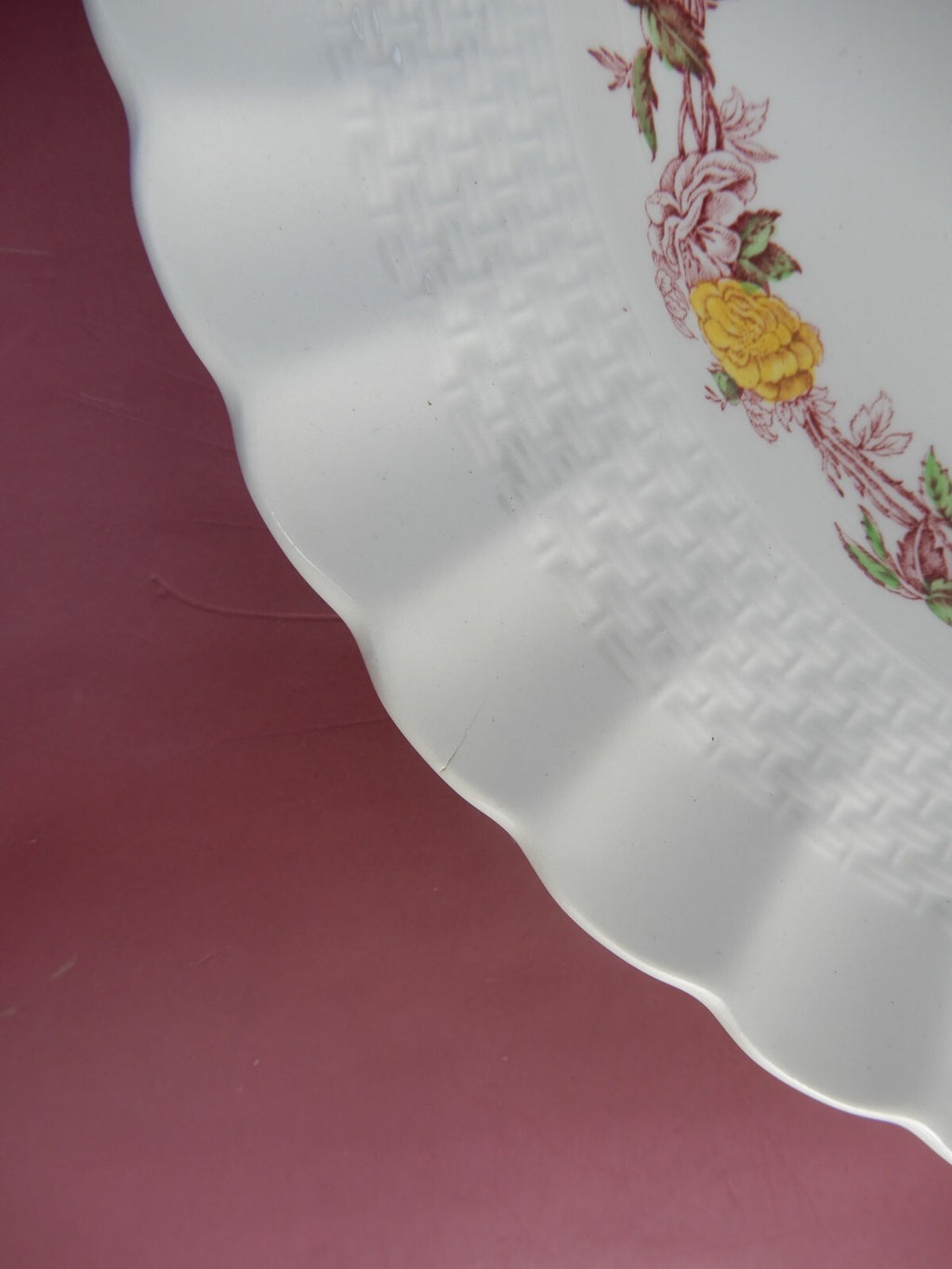 Set of 5 Piece Copeland Spode "Rose Briar" With Chips and Flaws Made In England