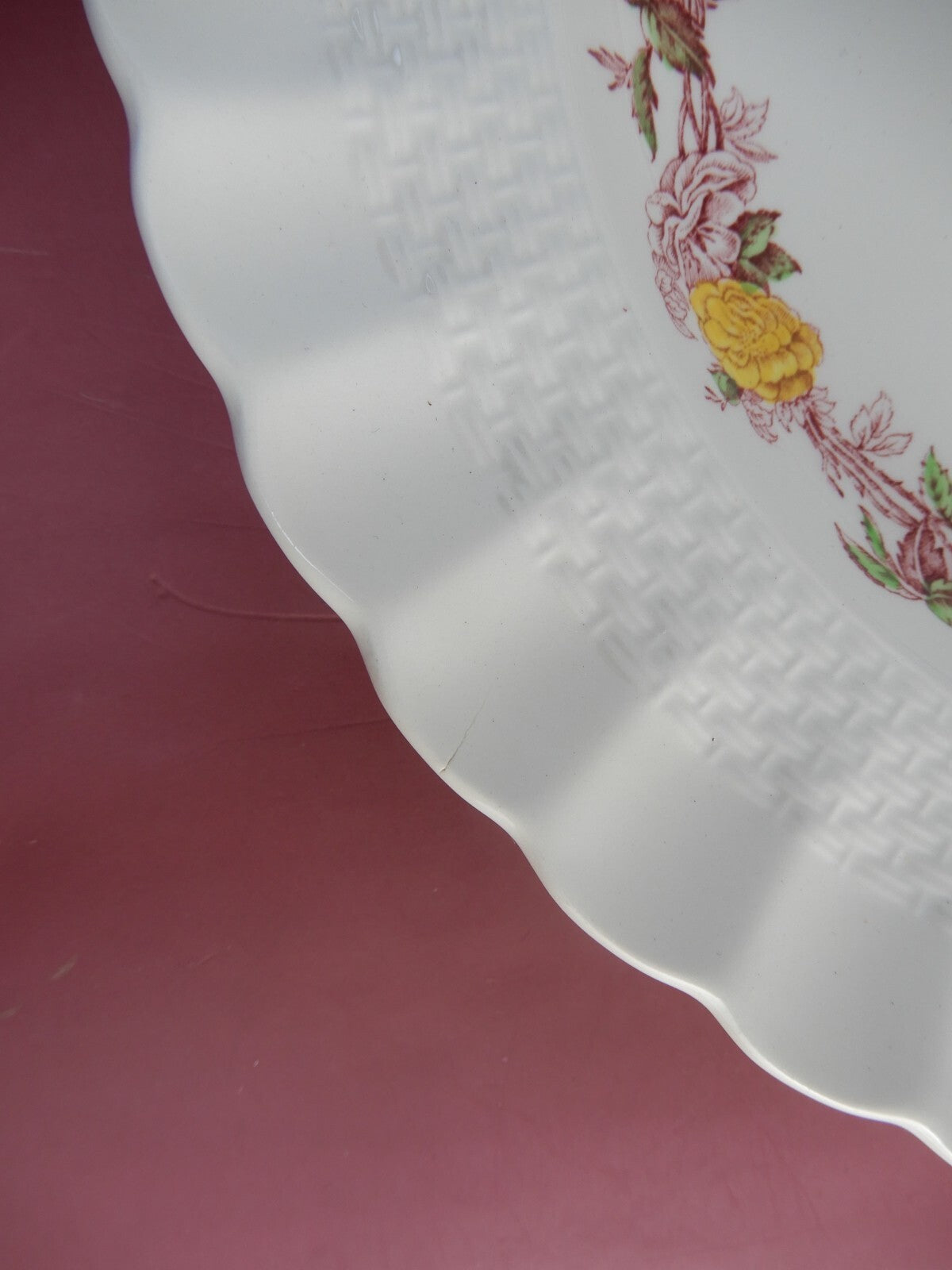 Set of 5 Piece Copeland Spode "Rose Briar" With Chips and Flaws Made In England