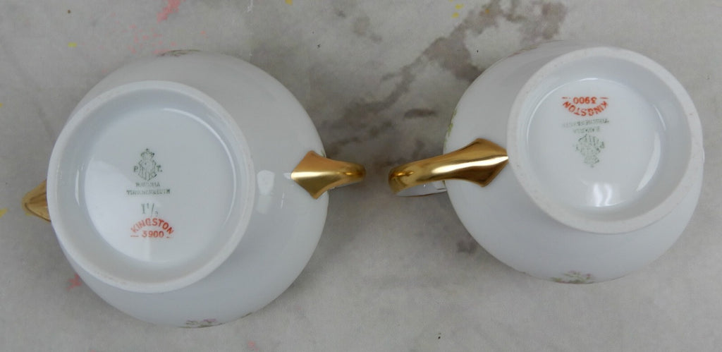 Vintage Tirschenreuth Bavaria Kingston Creamer,Sugar Bowl,Gravy Boat