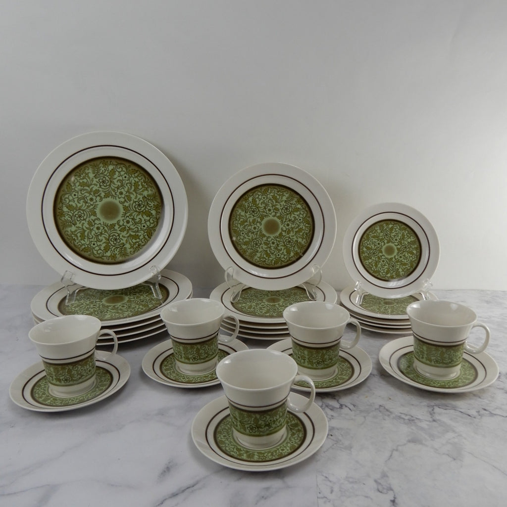 25 Pc 5-Piece 5 Place Setting Noritake Expression China Japan "Moon Valley" 7044