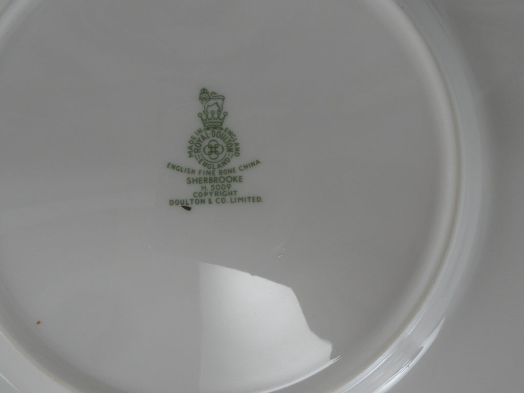 Vintage Royal Doulton Sherbrooke H. 5009 Pattern~Set of 4 Dinner Plates